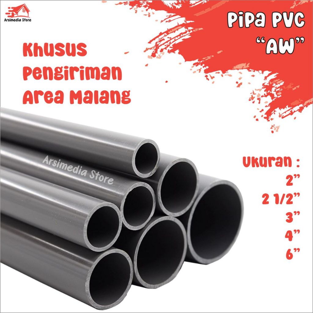 Jual Pipa Paralon Pvc Aw Maspion Pengiriman Khusus Area Malang Area Tertentu