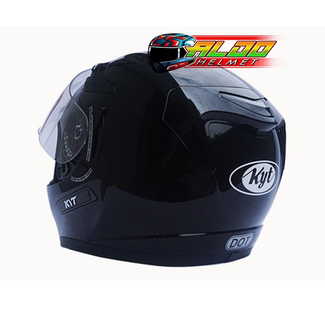 Jual HELM KYT K2 RIDER SOLID BLACK METALIC | KYT K2 RIDER ORIGINAL ...