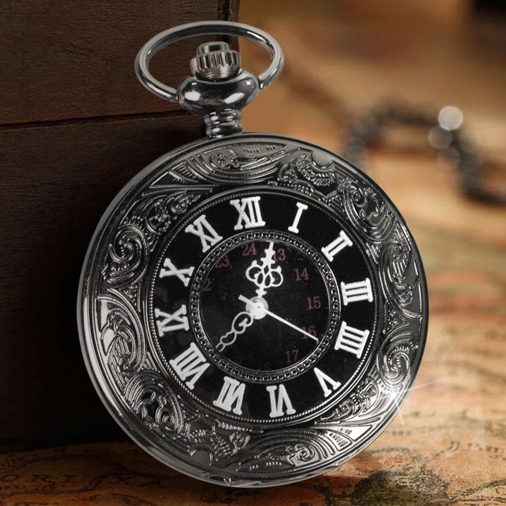 Jual Jam Saku Antik Vintage Pocket Watch Quartz Necklace Pendant