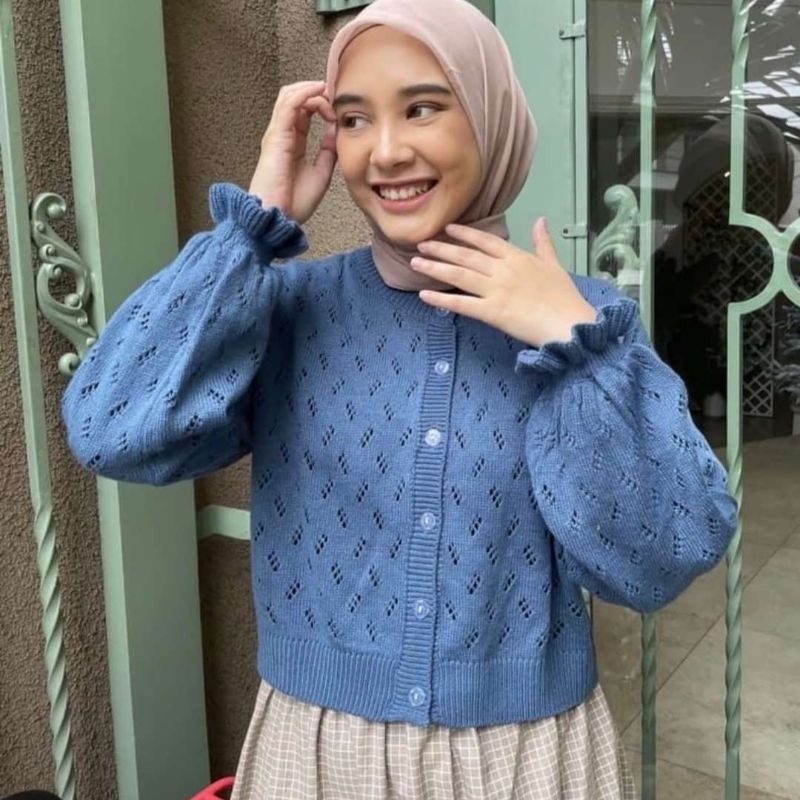 Jual CARDIGAN POPPY / CARDIGAN RAJUT WANITA | Shopee Indonesia