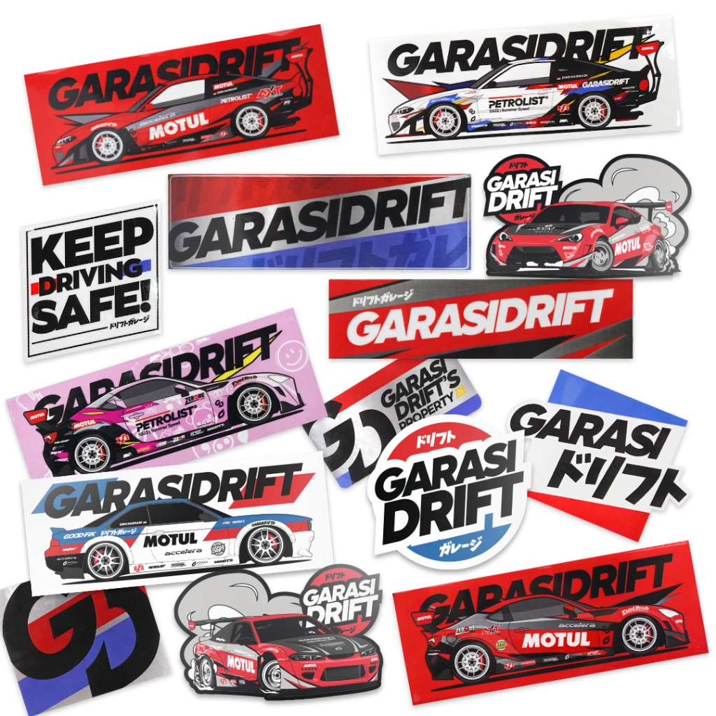 Jual Garasi Drift Stickers | Garasi Drift Merchandise | Shopee Indonesia