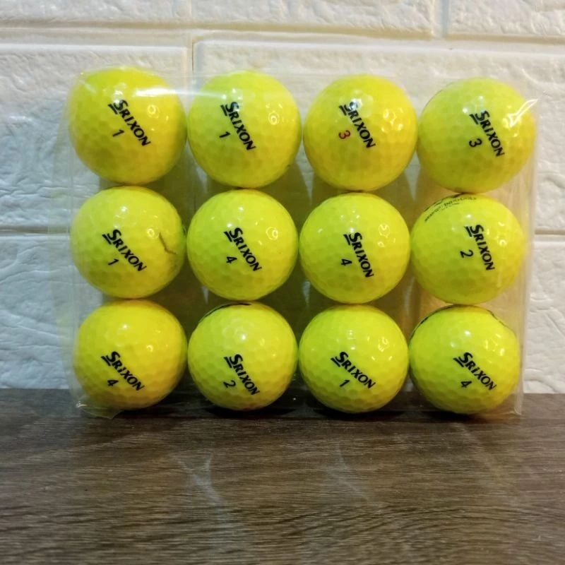 Jual Paket 12Pcs Bola Golf Srixon All Type Warna Kuning Grade A ...