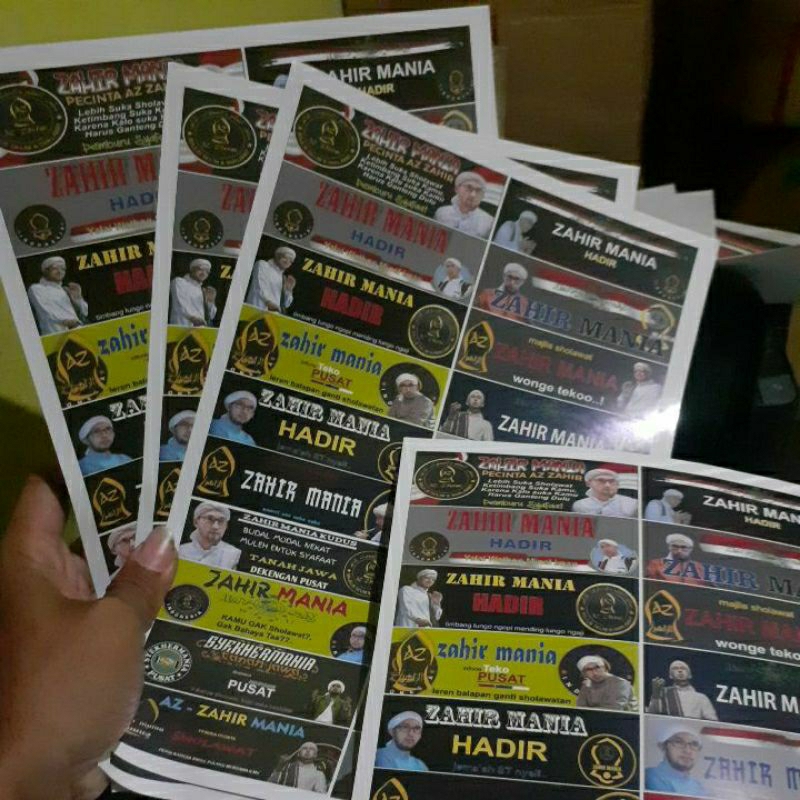 Jual STIKER ZAHIR MANIA / STIKER SHOLAWAT (perlembar isi 20 sticker ...