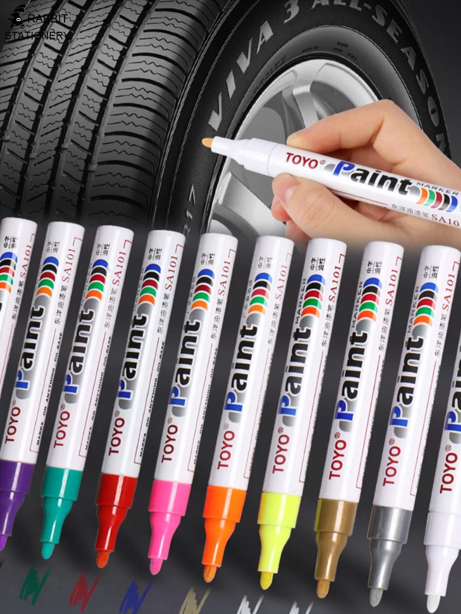 Jual spidol permanen TOYO/Spidol ban paint marker mobil motor/Paint ...