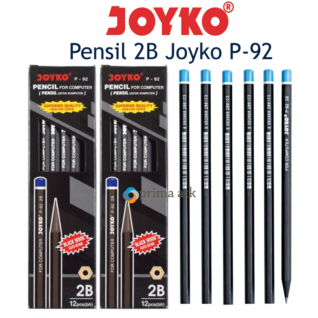 Jual Pensil JOYKO 2B P-92 ( 1 Pak Isi 12 Pcs) | Shopee Indonesia