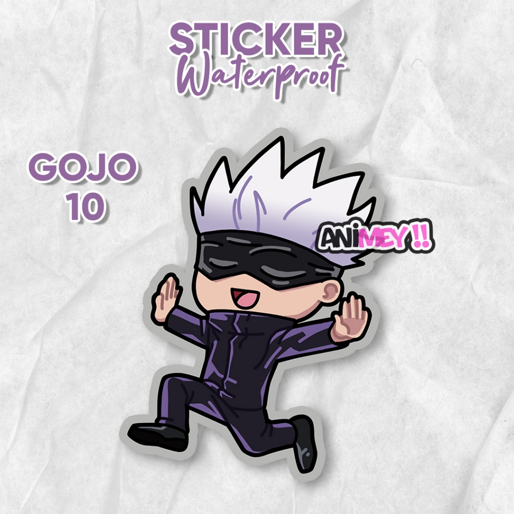 Jual Stiker Gojo Satoru Chibi / Sticker Anime Waterproof / Jujutsu ...