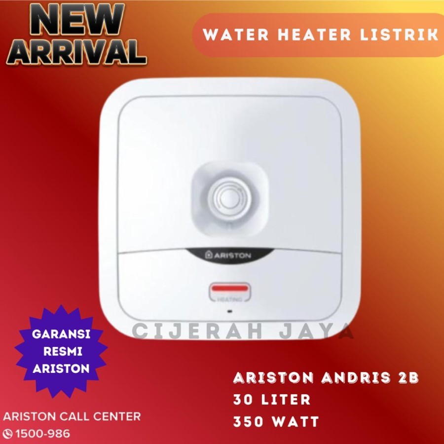 Jual ARISTON ANDRIS AN2B 30 LITER 350 WATT WATER HEATER LISTRIK 30 ...