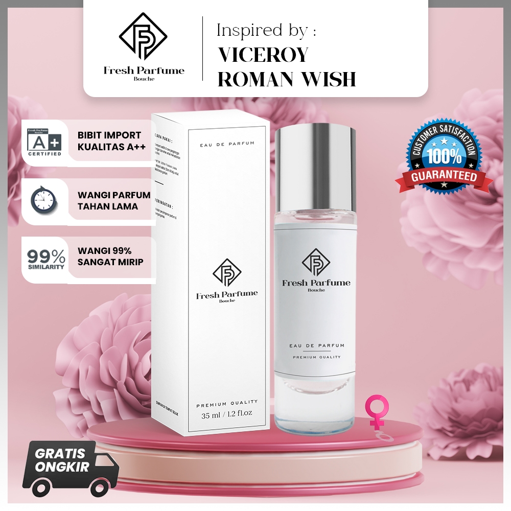 Jual Fresh Parfum Viceroy Roman Wish Premium Edp Wanita Cewe Refill Impor Tahan Lama Shopee