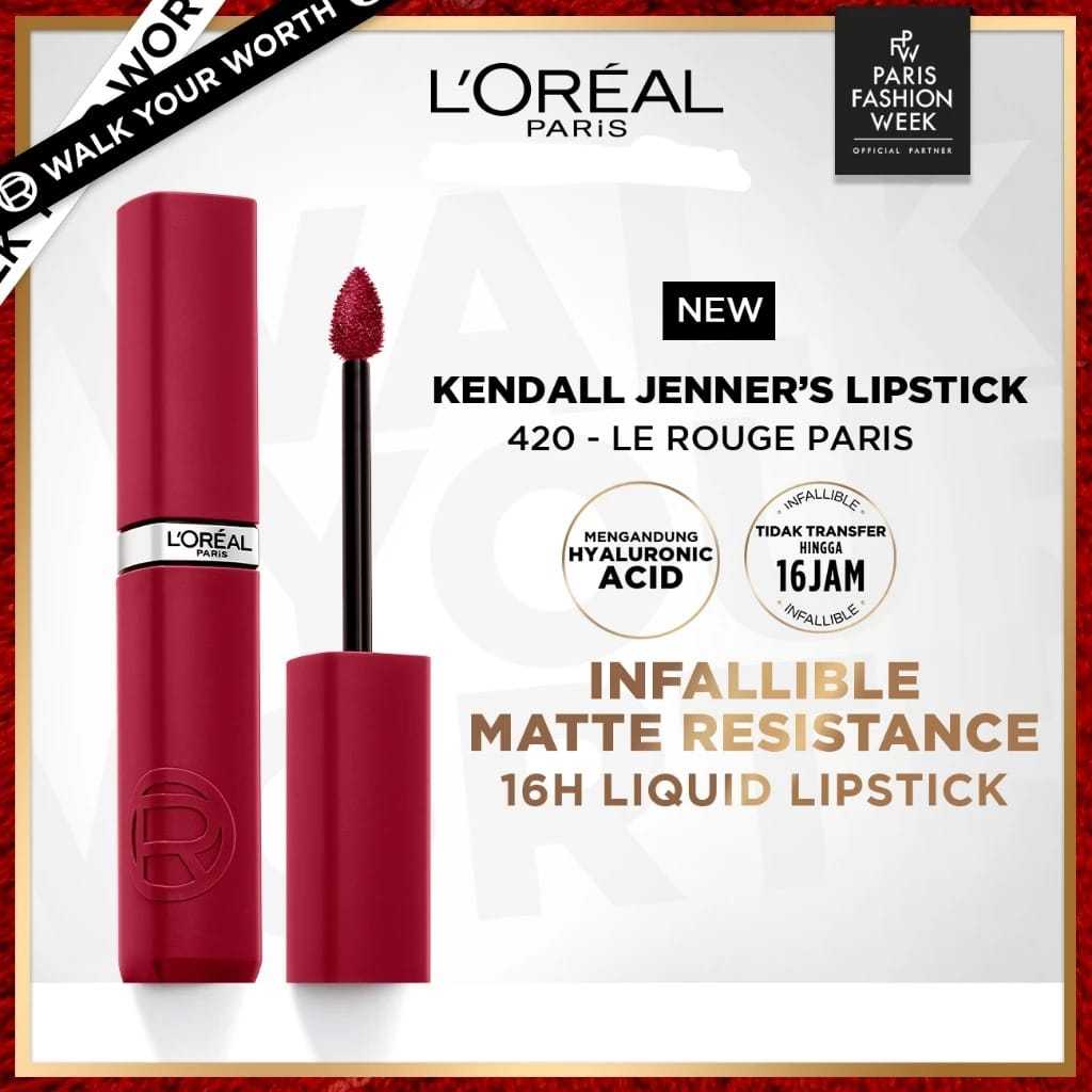 Jual LOREAL Infallible Matte Resistance Liquid Lipstick 16H | Shopee ...
