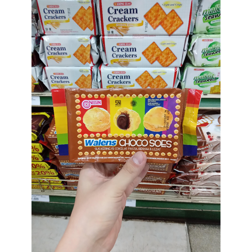 Jual NISSIN WALENS CHOCO SOES /SUS COKELAT KERING 100g | Shopee Indonesia
