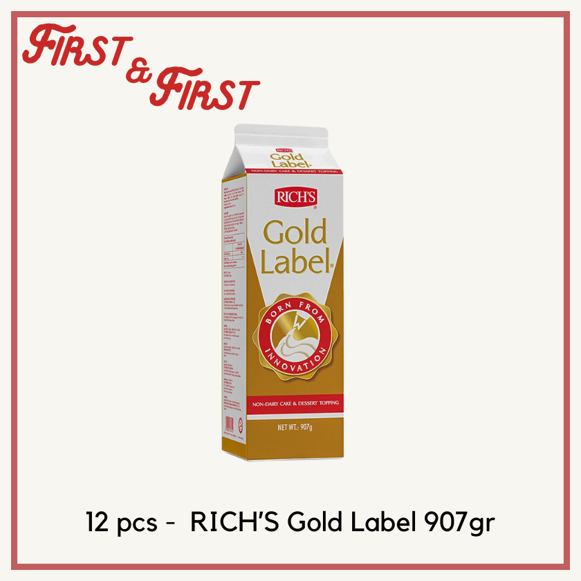 Jual Rich's Gold Label Whipping Cream (1 karton isi 12 pcs) Shopee
