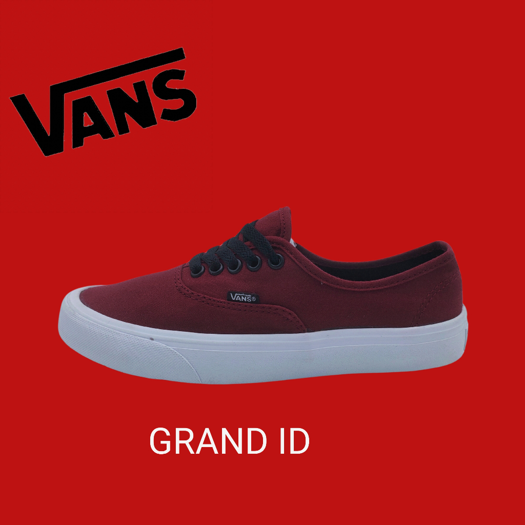 Vans merah hotsell maroon ori