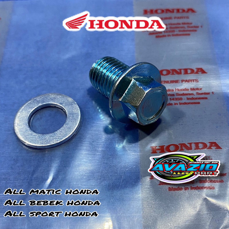 Jual Baut Tap Pembuangan Oli Mesin Honda Untuk Semua Motor Honda Shopee Indonesia