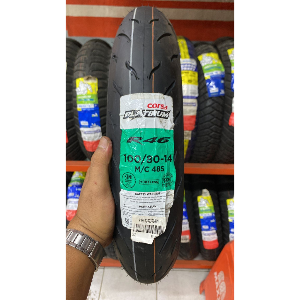 Jual Paket Ban Soft Compound Motor Matic CORSA R46 PLATINUM 90/80-14 ...