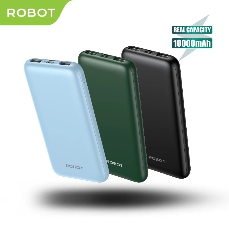 Jual Robot Powerbank Rt12 10.000mah Dual Input Dual Output Usb-a Pb 