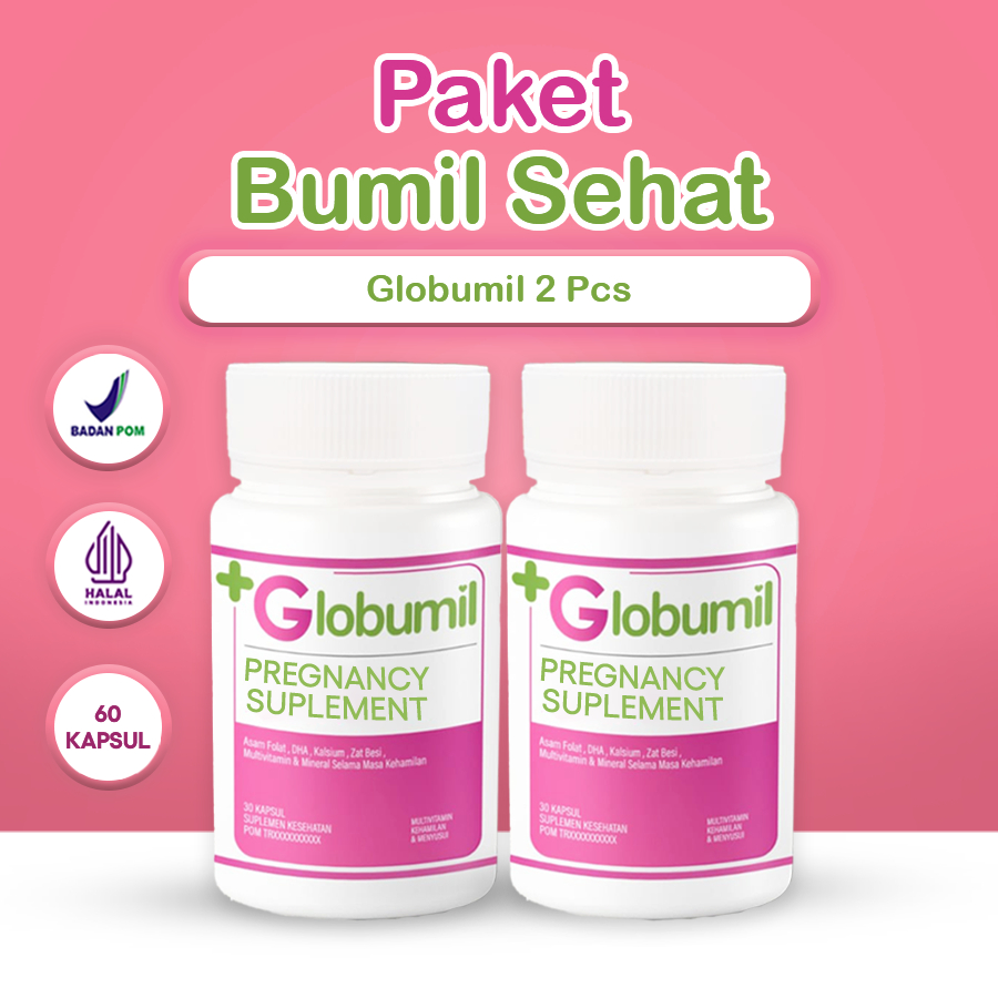 Jual Paket Bumil Sehat 2 Pcs Globumil Pregnancy Supplement Vitamin
