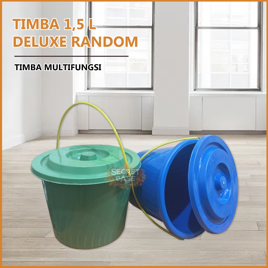 Jual TIMBA DELUXE 1,5 GL TUTUP - Gagang / Timba Plastik / Ember Tutup ...