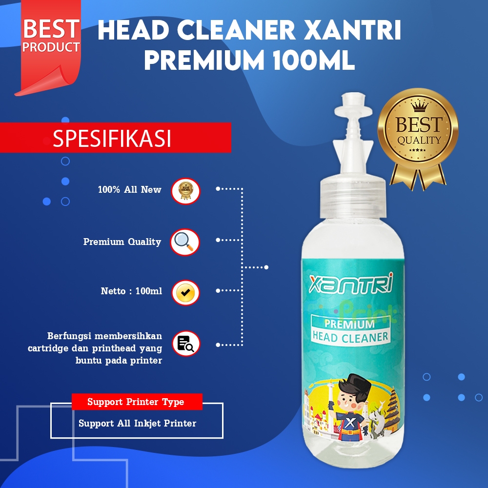 Jual Head Cleaner Xantri Premium For Inkjet Printer 100ml Cairan