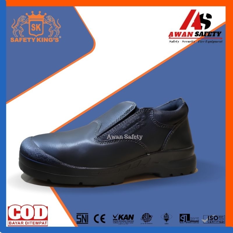 Jual Sepatu Safety Kings KWD 807 X Original/Sepatu Kerja kitchen safety kings 807X Ori Kulit