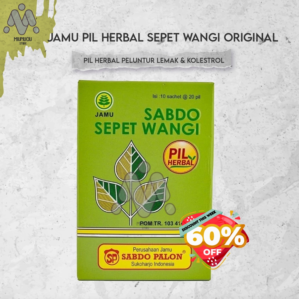 Jual Jamu Pil Sepet Wangi / Pil Herbal Peluntur Lemak & Kolestrol ...