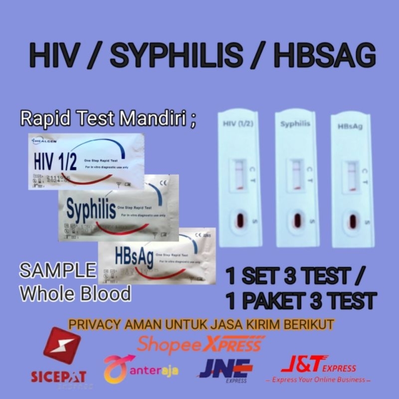 Jual Paket Murah HIV - Syphilis - HbsAg Card 1 paket dapat 3 ...
