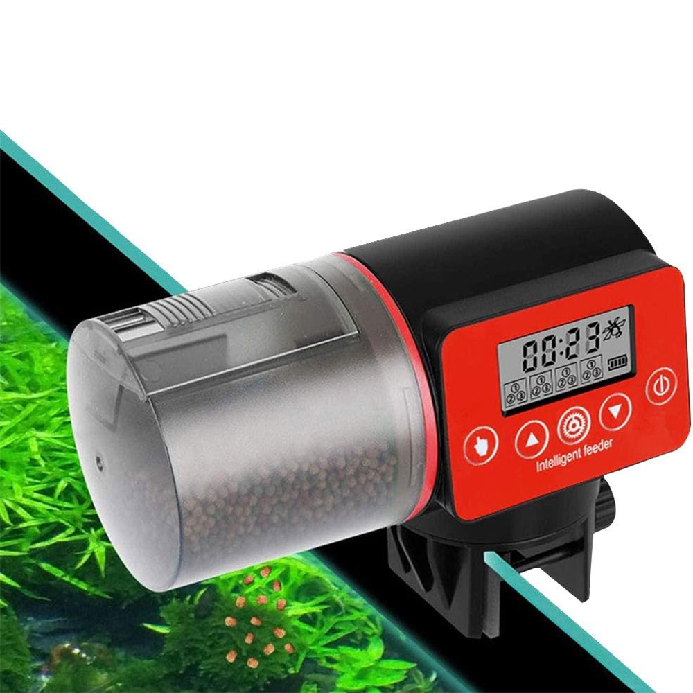Jual Dispenser Makanan Ikan Otomatis Fish Feeder Timer 200ml bahan ABS ...