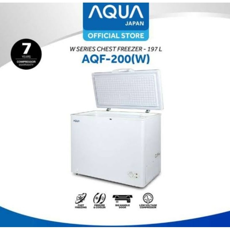 Jual Box Freezer Aqua Liter Aqf W Chest Freezer Liter Aqua