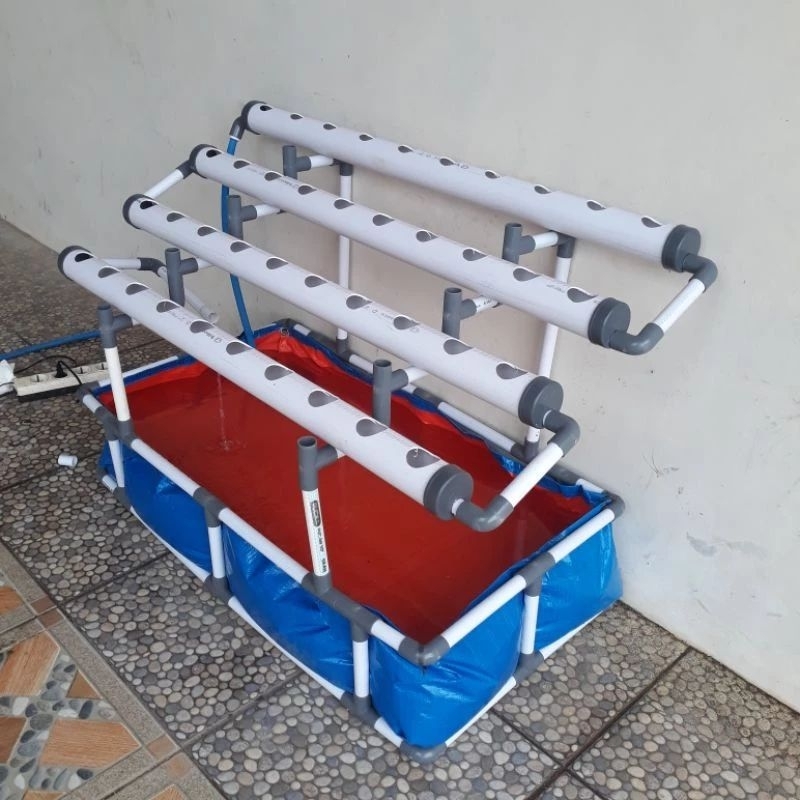 CUSTOM PAKET LENGKAP AQUAPONIK 200 LUBANG TANAM