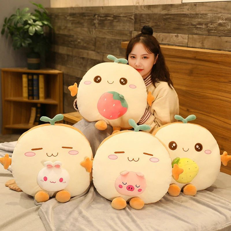 Jual Boneka Bantal Kursi Sofa Cm Bantal Penghangat Tangan Karakter Roti Viral Berkualitas