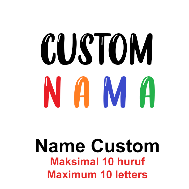 Jual Costum nama / name custom (max 10 huruf) | Shopee Indonesia