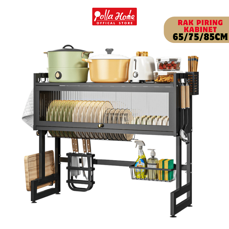 Jual Ollahom Rak Piring Wastafel dengan Penutup / Kabinet - Stainless