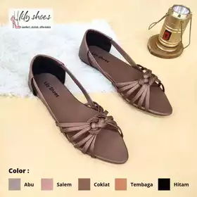 LILY SHOES Annisa Sepatu Balet Flat Wanita Real Pict Trendy Berkualitas