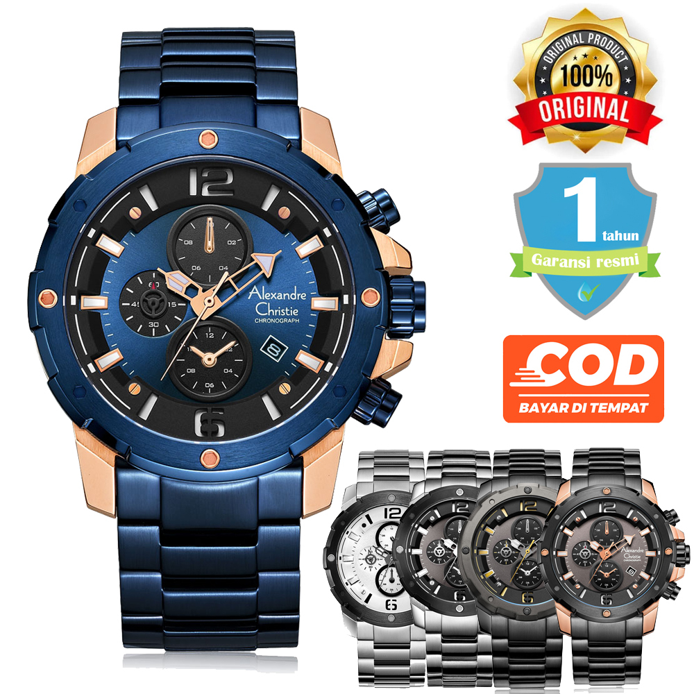 Jual Jam Tangan Pria Alexandre christie AC 6410 MC Original