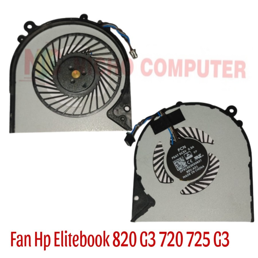 Ventilateur CPU Pour HP EliteBook 725 G3 720 G3 820 G3 – Neuf, Générique, Remplacement