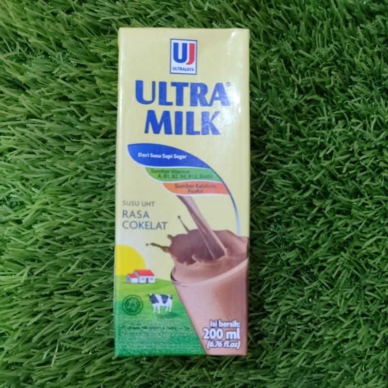 Jual Susu Ultra Milk Rasa Coklat 200ml Shopee Indonesia