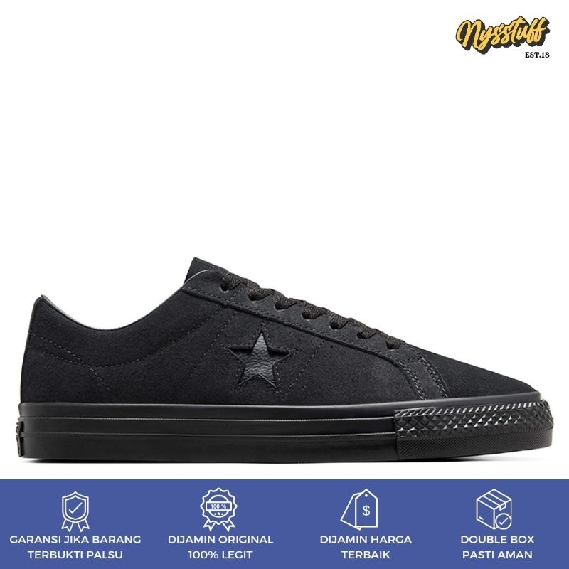 jual converse one star pro black