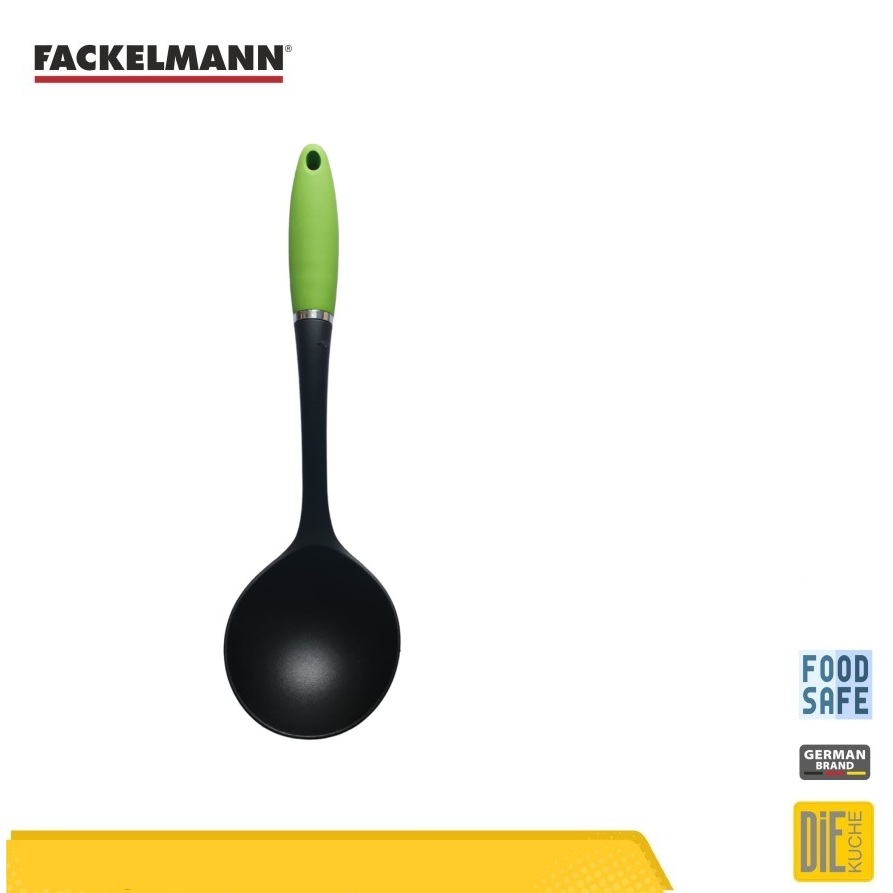 Fackelmann garde, nylon, zwart, 30 cm, anti-aanbaklaag, 1 stuk, nylon