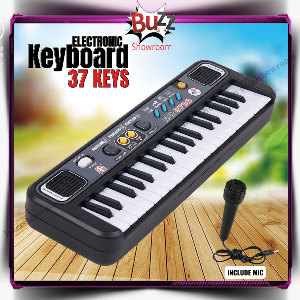 Jual Electronic Keyboard 37 Keys Mainan Anak Edukasi Piano Mic Key