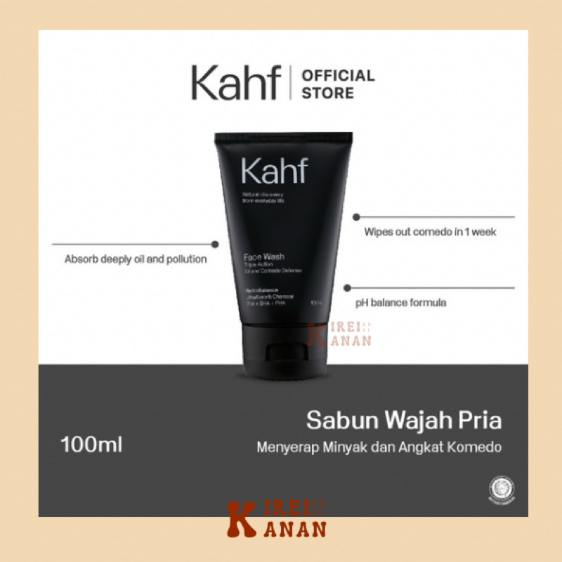 Jual Kahf face wash oil acne care / energizing brightening / triple