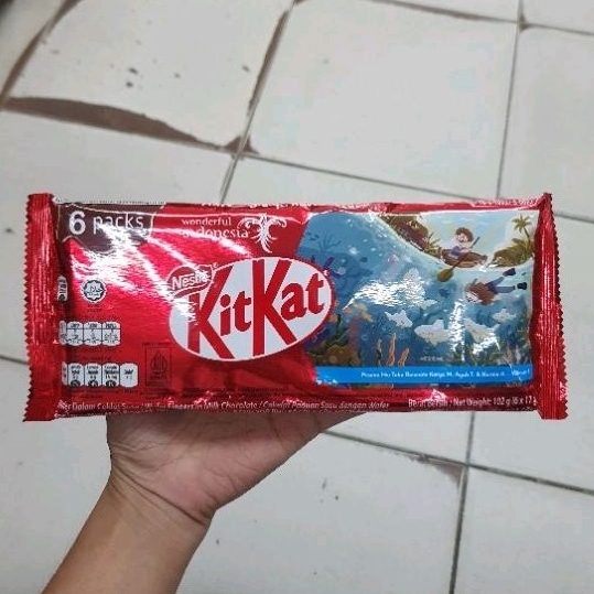 Jual Kitkat nestle coklat biskuit wafer IMPORT 102gr ( 1 pack isi 6 pcs ...