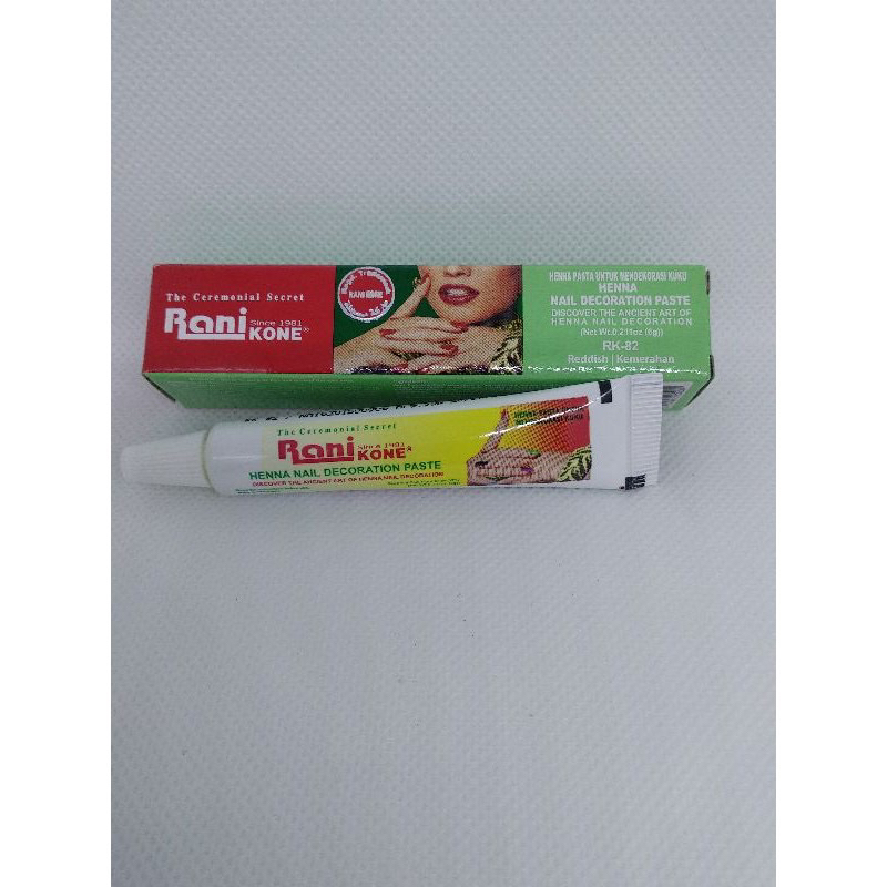 Jual RANI HENNA KONE BOX MERAH 6gram [1box isi 12] EXPIRED JAN 2028 ...