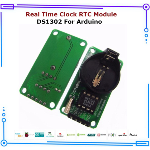 Jual DS1302 DS3231 I2C RTC Module Real Time Clock Baterai - DS1302 ...
