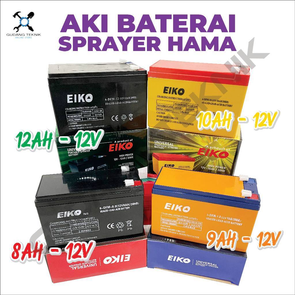 Jual Baterai Aki A A A V Sprayer Hama Elektrik Eiko Dragon Accu