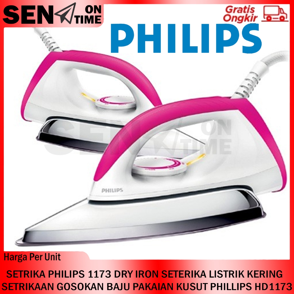 Jual SETRIKA PHILIPS DRY IRON 1173 SETERIKA PHILLIPS HD1173 ORIGINAL ...