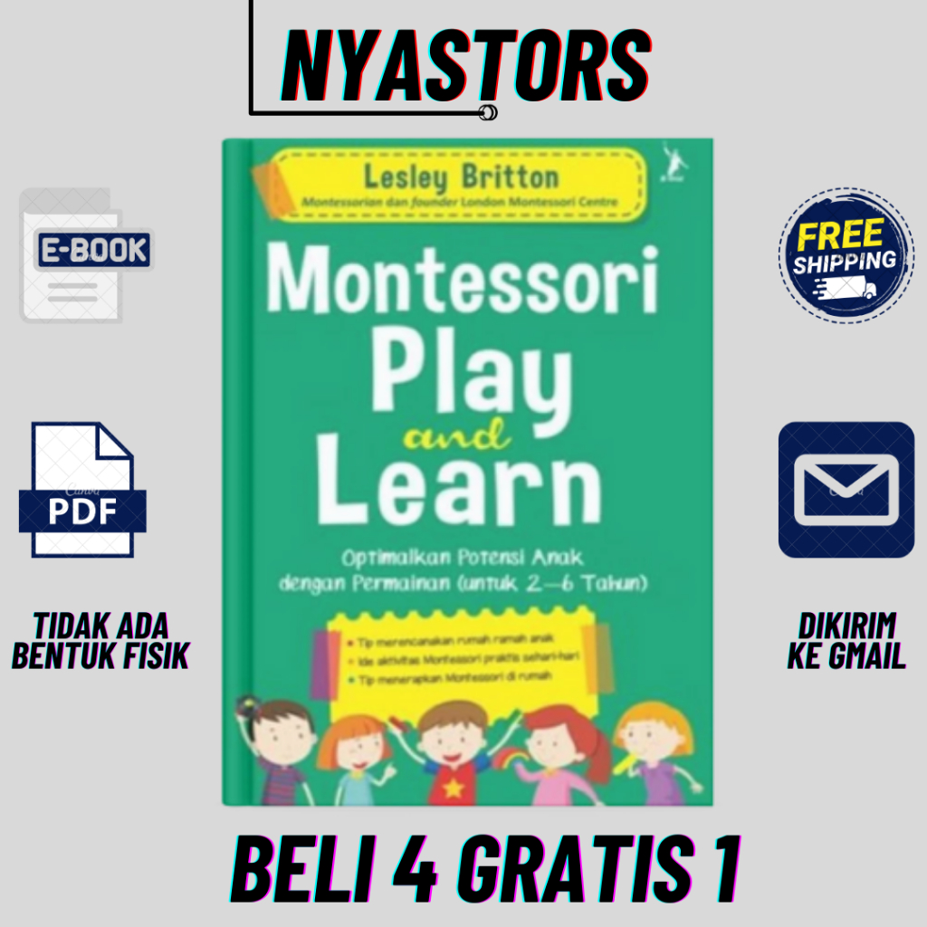 Jual Montessori Play And LEarn - Untuk Anak 2-6 Tahun | Shopee Indonesia