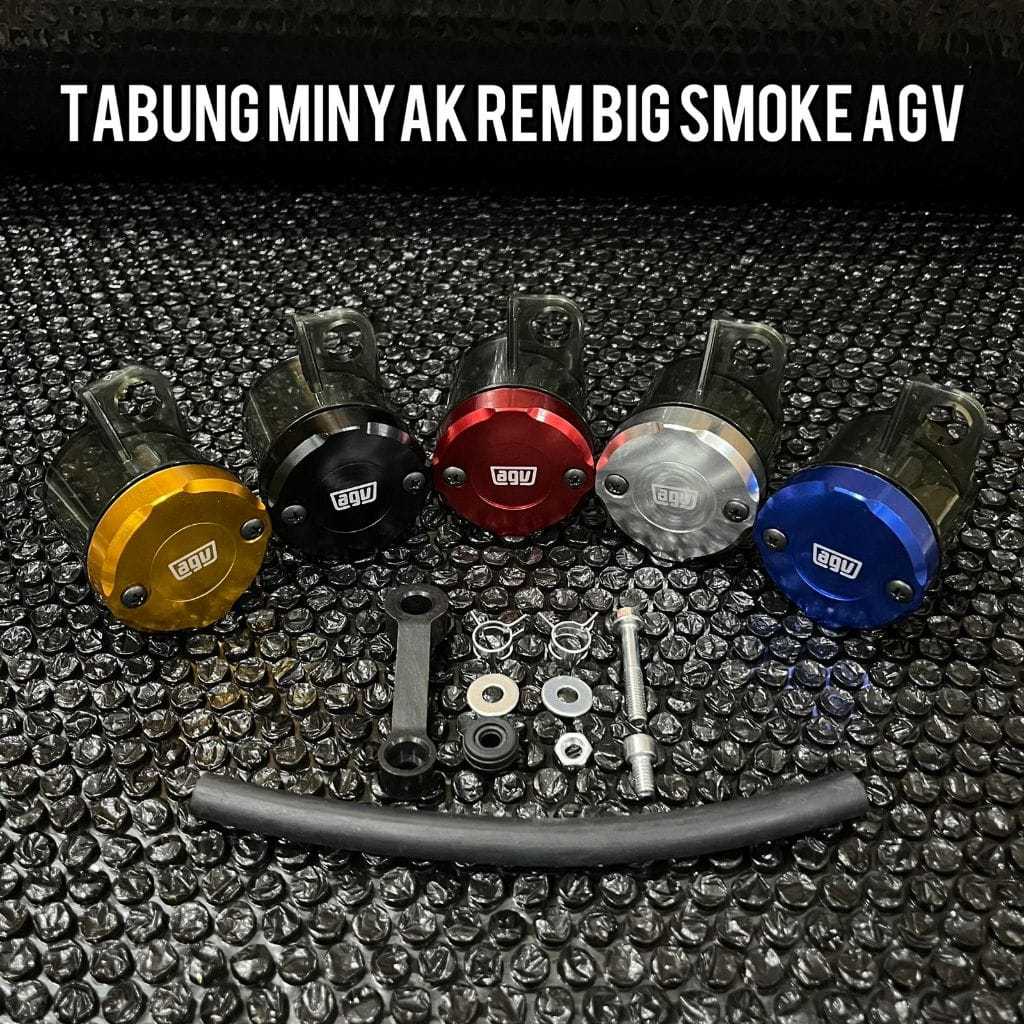 Jual Tabung Minyak Rem Agv Plus Tutup Reservoir Cnc Tabung Minyak Smoke Jumbo Full Cnc Agv