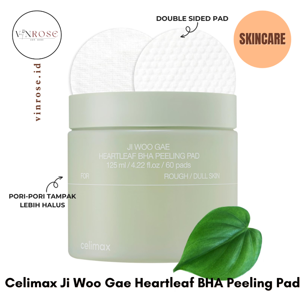 Jual Celimax Ji Woo Gae Heartleaf BHA Peeling Pad Korea/ Skincare Toner ...
