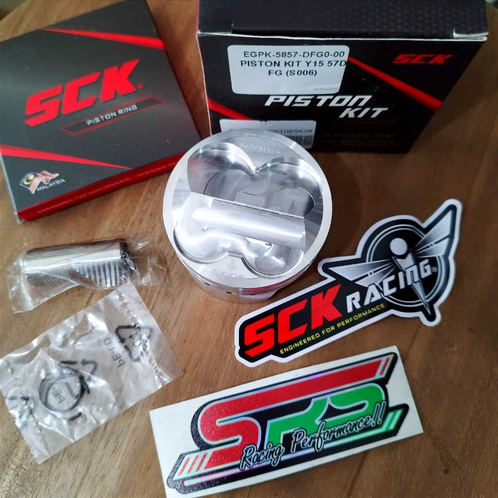 Jual Piston SCK 57mm mp1 High Kompresion MX King Vixion R15 | Shopee ...