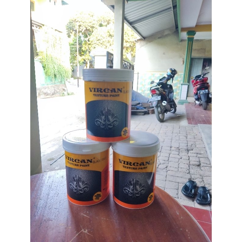 Jual Cat Tekstur Vircan 1kg Shopee Indonesia 0110