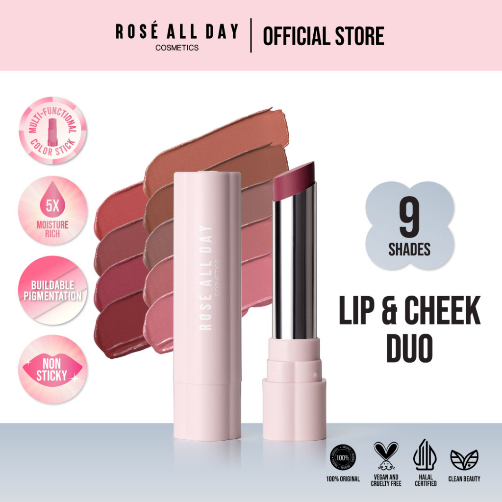 Jual RAYA ROSE ALL DAY Lip & Cheek Duo 3.7g | Shopee Indonesia